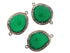 Pave Diamond Green Onyx Oval Connector, (G/GNX/28)
